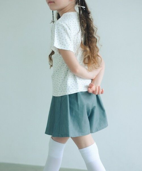 green label relaxing / グリーンレーベル リラクシング ショート・ハーフ・半端丈パンツ | 【COOL CHIC GIRLS STYLE】プリーツ スカパン / キッズ  120cm-160cm | 詳細3