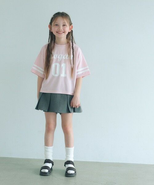 green label relaxing / グリーンレーベル リラクシング ショート・ハーフ・半端丈パンツ | 【COOL CHIC GIRLS STYLE】プリーツ スカパン / キッズ  120cm-160cm | 詳細8