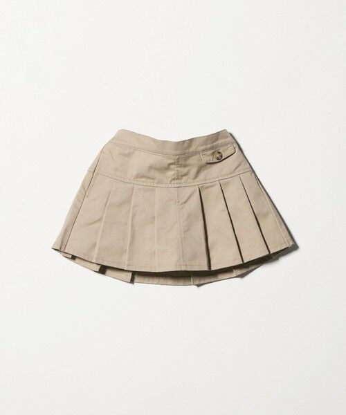 green label relaxing / グリーンレーベル リラクシング ロング・マキシ丈スカート | ツイルプリーツ キュロット スカート / キッズ  100cm-160cm（BEIGE）