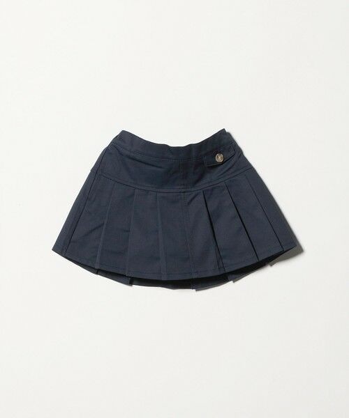 green label relaxing / グリーンレーベル リラクシング ロング・マキシ丈スカート | ツイルプリーツ キュロット スカート / キッズ  100cm-160cm（NAVY）