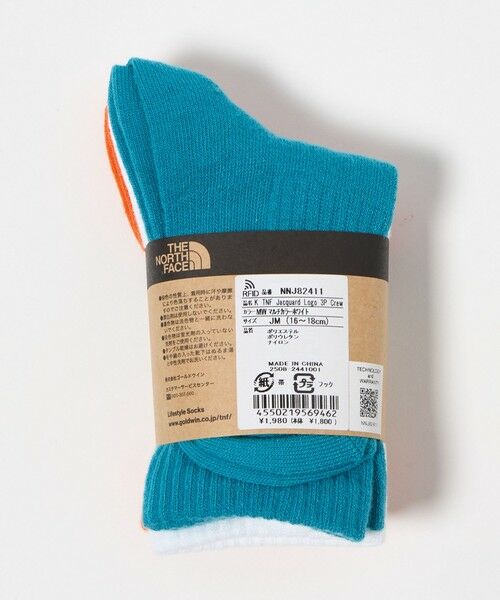 green label relaxing / グリーンレーベル リラクシング ソックス | ＜THE NORTH FACE＞ロゴ 3P クルーソックス / キッズ  16cm-18cm | 詳細23