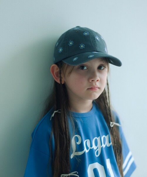 green label relaxing / グリーンレーベル リラクシング キャップ | 【別注】＜LOGAN knitting mills＞キャップ / キッズ（DK.GRAY）