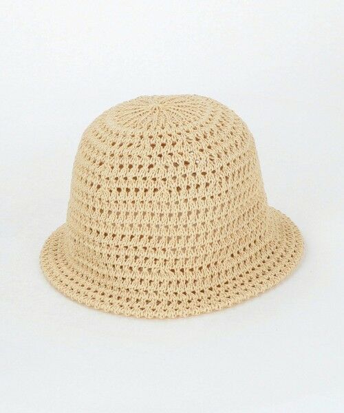 green label relaxing / グリーンレーベル リラクシング ハット | スカシ柄 ハット / HAT / キッズ（NATURAL）