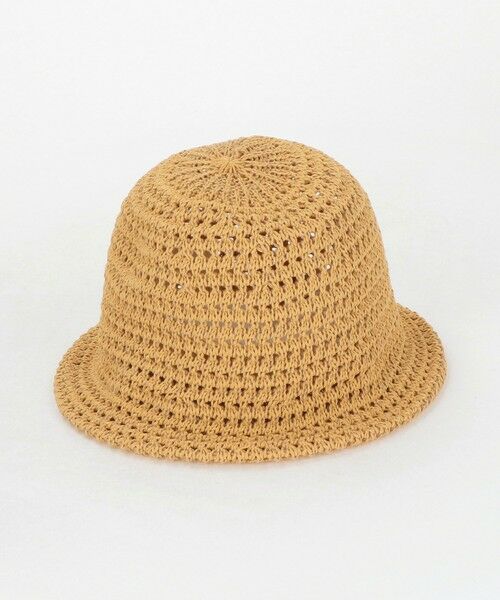 green label relaxing / グリーンレーベル リラクシング ハット | スカシ柄 ハット / HAT / キッズ（BEIGE）