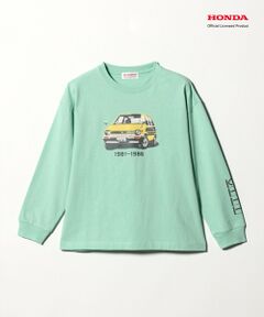 green label relaxing / グリーンレーベル リラクシング カットソー | 【別注】＜URBAMENT＞Honda ロングスリーブ Tシャツ / キッズ 140cm-150cm