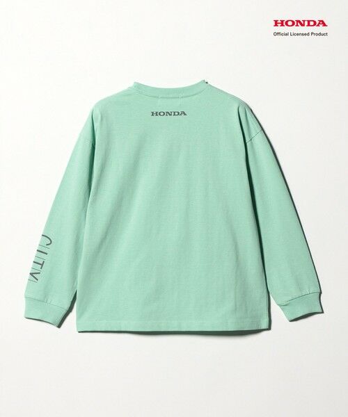 green label relaxing / グリーンレーベル リラクシング カットソー | 【別注】＜URBAMENT＞Honda ロングスリーブ Tシャツ / キッズ 140cm-150cm | 詳細6