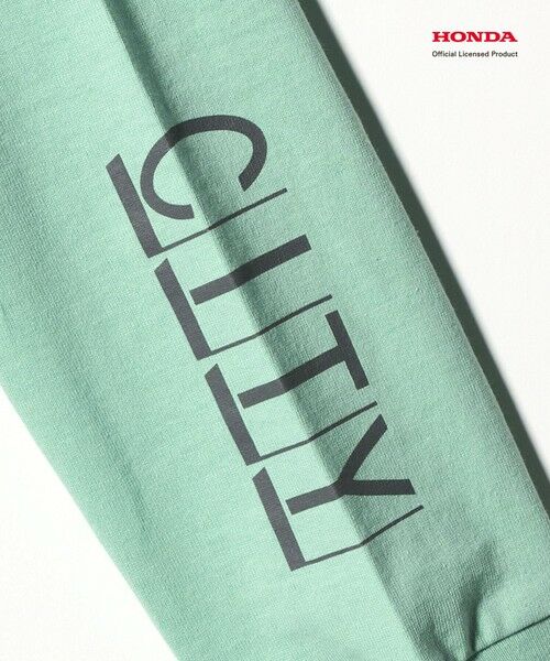green label relaxing / グリーンレーベル リラクシング カットソー | 【別注】＜URBAMENT＞Honda ロングスリーブ Tシャツ / キッズ 140cm-150cm | 詳細9