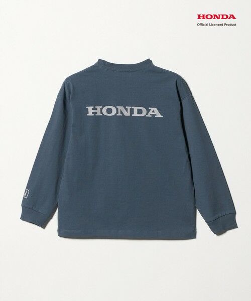 green label relaxing / グリーンレーベル リラクシング カットソー | 【別注】＜URBAMENT＞Honda ロングスリーブ Tシャツ / キッズ 140cm-150cm | 詳細11