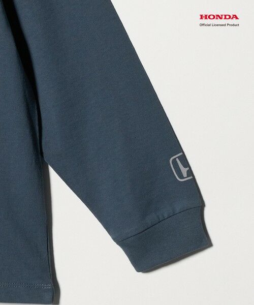 green label relaxing / グリーンレーベル リラクシング カットソー | 【別注】＜URBAMENT＞Honda ロングスリーブ Tシャツ / キッズ 140cm-150cm | 詳細18