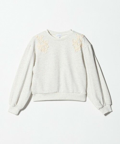 green label relaxing / グリーンレーベル リラクシング カットソー | 裏毛 コードシシュウ プルオーバー / スウェット / トレーナー / キッズ  140cm-160cm（LT.GRAY）