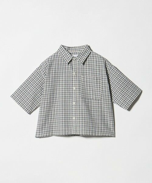 green label relaxing / グリーンレーベル リラクシング シャツ・ブラウス | チェック シャツ / キッズ  140cm-160cm（OFF WHITE）