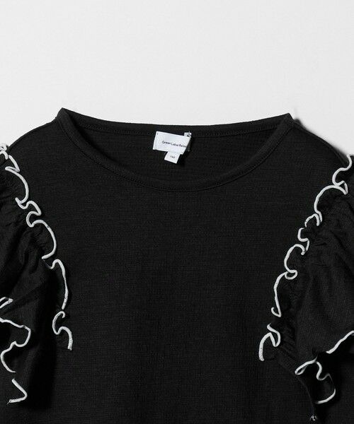 green label relaxing / グリーンレーベル リラクシング カットソー | ショルダースリット フリルTシャツ / キッズ  140cm-160cm | 詳細4