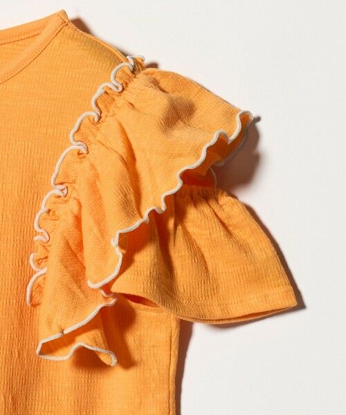 green label relaxing / グリーンレーベル リラクシング カットソー | ショルダースリット フリルTシャツ / キッズ  140cm-160cm | 詳細8