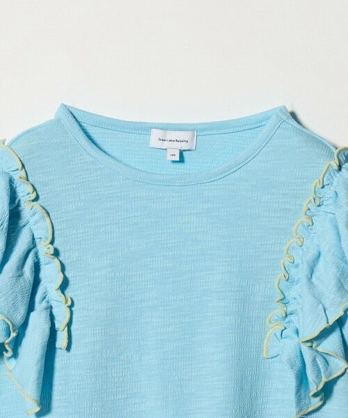 green label relaxing / グリーンレーベル リラクシング カットソー | ショルダースリット フリルTシャツ / キッズ  140cm-160cm | 詳細12