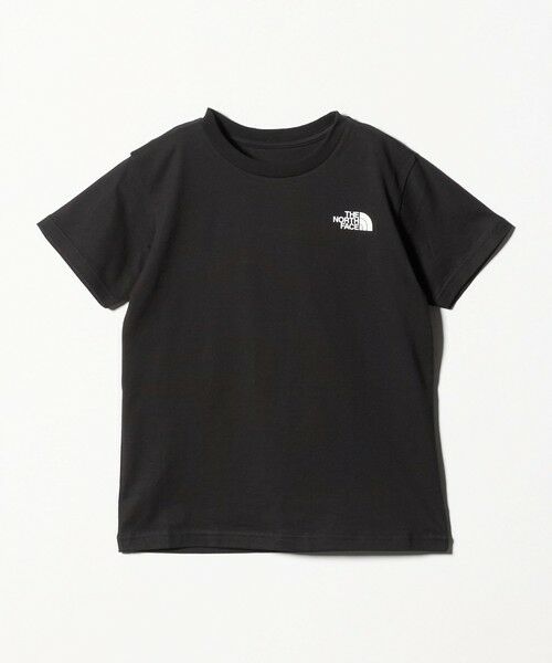 green label relaxing / グリーンレーベル リラクシング カットソー | ＜THE NORTH FACE＞ショートスリーブ バックスクエア ロゴTシャツ / キッズ  130cm-160cm（BLACK）