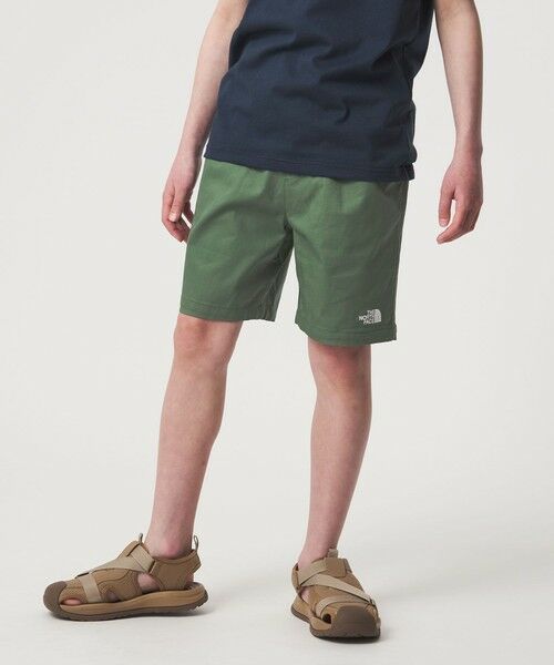 green label relaxing / グリーンレーベル リラクシング ショート・ハーフ・半端丈パンツ | ＜THE NORTH FACE＞コットン イージーショート / キッズ  130cm-160cm | 詳細11