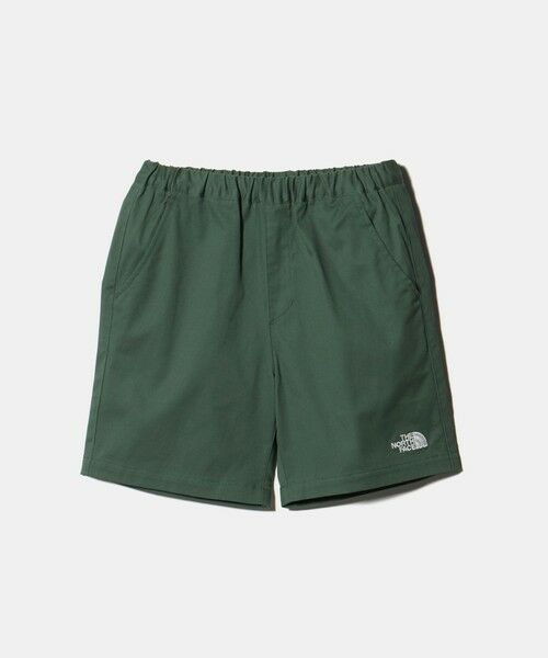 green label relaxing / グリーンレーベル リラクシング ショート・ハーフ・半端丈パンツ | ＜THE NORTH FACE＞コットン イージーショート / キッズ  130cm-160cm（OLIVE）
