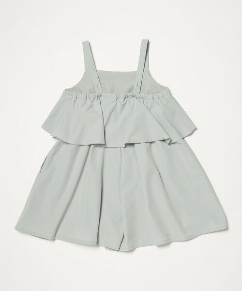 green label relaxing / グリーンレーベル リラクシング サロペット・オールインワン | ラッフルサロペット/ キッズ 140cm-150cm | 詳細1