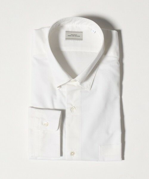 green label relaxing / グリーンレーベル リラクシング シャツ・ブラウス | エブリット TC パナマ スナップ ボタンダウン シャツ -イージーアイロン・通気性-（WHITE）