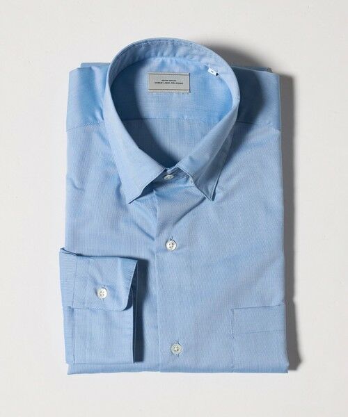 green label relaxing / グリーンレーベル リラクシング シャツ・ブラウス | エブリット TC パナマ スナップ ボタンダウン シャツ -イージーアイロン・通気性-（COBALT）