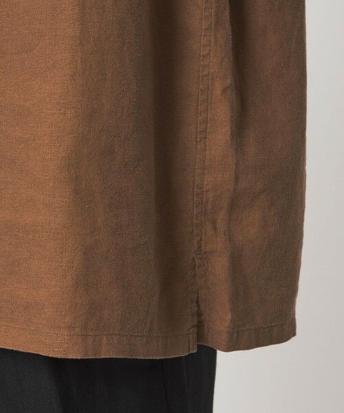 green label relaxing / グリーンレーベル リラクシング シャツ・ブラウス | レーヨン リネン フラップポケット オープンカラー シャツ | 詳細11