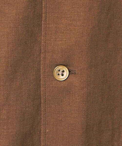 green label relaxing / グリーンレーベル リラクシング シャツ・ブラウス | レーヨン リネン フラップポケット オープンカラー シャツ | 詳細12
