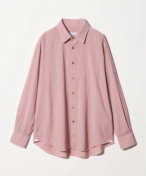 green label relaxing / グリーンレーベル リラクシング シャツ・ブラウス | ＜Errico Formicola＞W レオ LAVATO ワイドカラー シャツ（PINK）