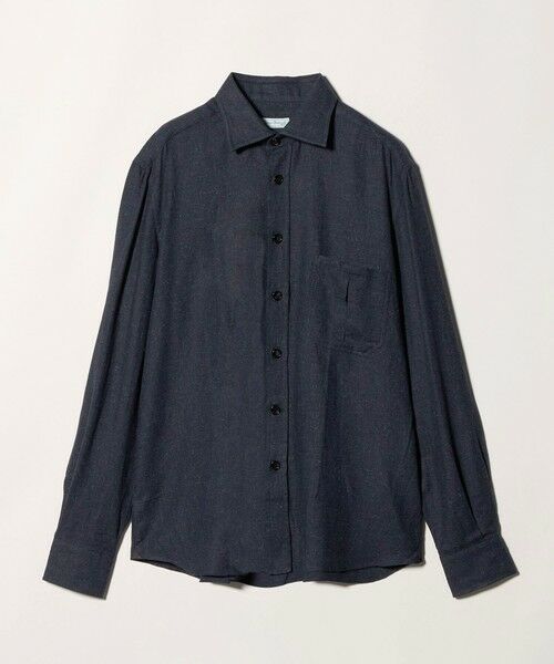 green label relaxing / グリーンレーベル リラクシング シャツ・ブラウス | ＜Errico Formicola＞L/C メランジ GIANNI シャツ（NAVY）