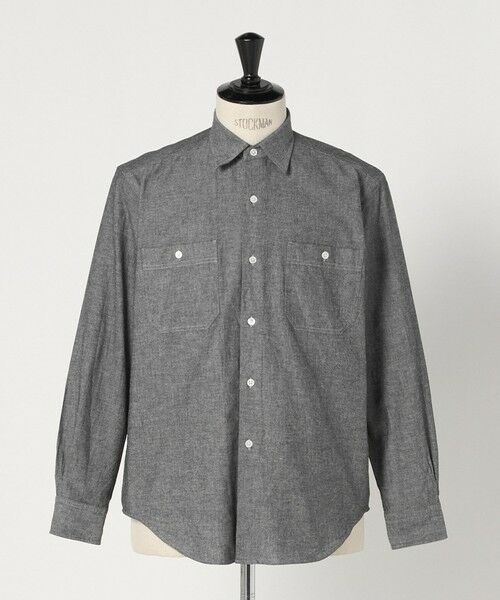 green label relaxing / グリーンレーベル リラクシング シャツ・ブラウス | HITOYOSHI ダンガリー シャツ（BLACK）