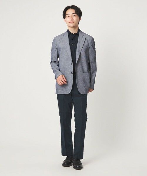 green label relaxing / グリーンレーベル リラクシング スラックス・ドレスパンツ | A+ COOL シャークスキン スタンダード アジャスター NP スラックス -ストレッチ・接触冷感・クリースキープ- | 詳細23