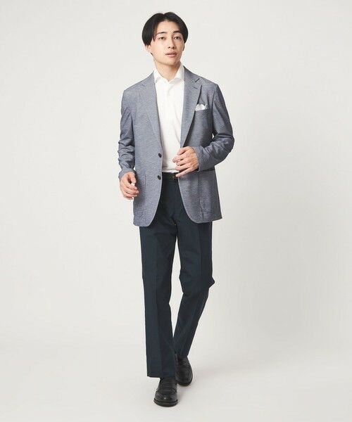 green label relaxing / グリーンレーベル リラクシング スラックス・ドレスパンツ | A+ COOL シャークスキン スタンダード アジャスター NP スラックス -ストレッチ・接触冷感・クリースキープ- | 詳細24