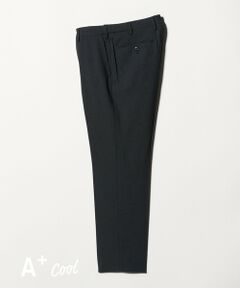 green label relaxing / グリーンレーベル リラクシング スラックス・ドレスパンツ | A+ COOL ポリエステル バーズアイ スタンダード アジャスター NP スラックス -ウォッシャブル・ストレッチ・接触冷感・吸水速乾-