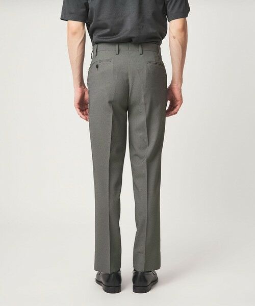 green label relaxing / グリーンレーベル リラクシング スラックス・ドレスパンツ | A+ COOL ポリエステル バーズアイ スタンダード アジャスター NP スラックス -ウォッシャブル・ストレッチ・接触冷感・吸水速乾- | 詳細4