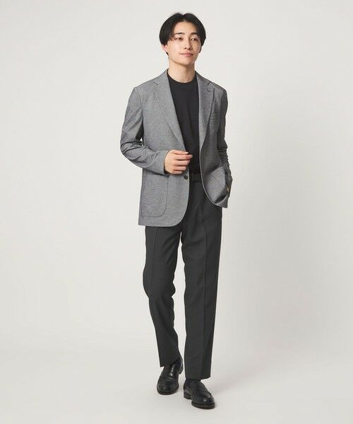 green label relaxing / グリーンレーベル リラクシング スラックス・ドレスパンツ | A+ COOL ポリエステル バーズアイ スタンダード アジャスター NP スラックス -ウォッシャブル・ストレッチ・接触冷感・吸水速乾- | 詳細12