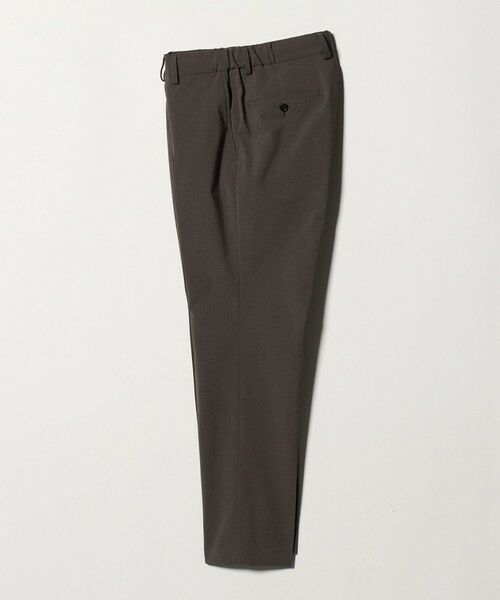 green label relaxing / グリーンレーベル リラクシング スラックス・ドレスパンツ | A+ ポリエステル ピンヘッド スタンダード イージー NP スラックス セットアップパンツ -ウォッシャブル・ストレッチ・撥水-（MD.BROWN）