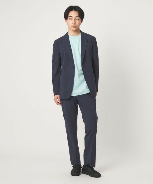 green label relaxing / グリーンレーベル リラクシング スラックス・ドレスパンツ | A+ ポリエステル ピンヘッド スタンダード イージー NP スラックス セットアップパンツ -ウォッシャブル・ストレッチ・撥水- | 詳細22