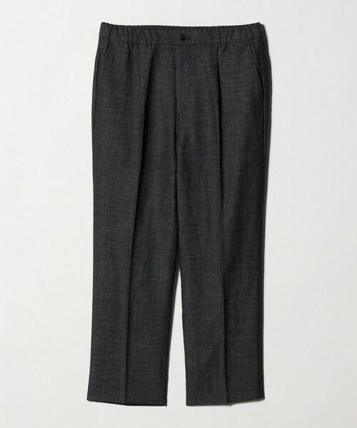 green label relaxing / グリーンレーベル リラクシング スラックス・ドレスパンツ | TW リネン デニムライク 01 ワイド 1プリーツ スラックス セットアップパンツ | 詳細8