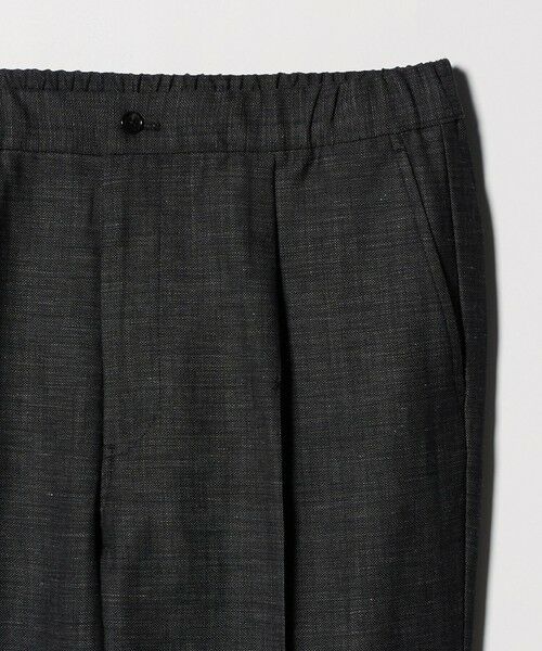 green label relaxing / グリーンレーベル リラクシング スラックス・ドレスパンツ | TW リネン デニムライク 01 ワイド 1プリーツ スラックス セットアップパンツ | 詳細9