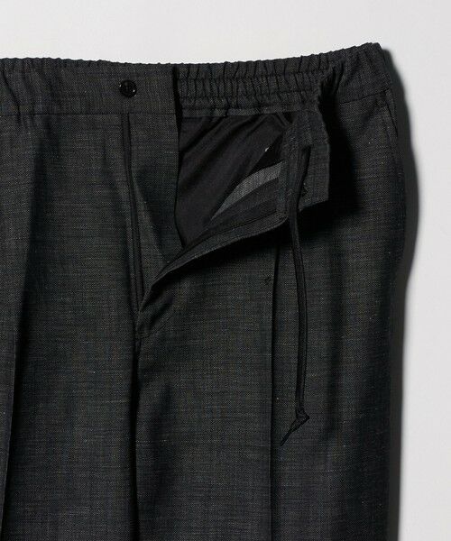 green label relaxing / グリーンレーベル リラクシング スラックス・ドレスパンツ | TW リネン デニムライク 01 ワイド 1プリーツ スラックス セットアップパンツ | 詳細10