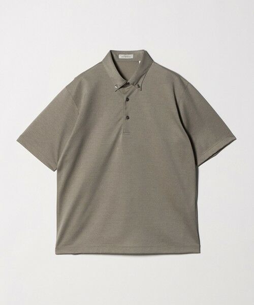 green label relaxing / グリーンレーベル リラクシング ポロシャツ | コットン ポリエステル ジャカード ナロー ボタンダウン ポロシャツ | 詳細11