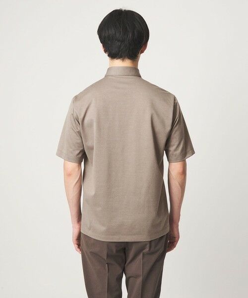 green label relaxing / グリーンレーベル リラクシング ポロシャツ | コットン ポリエステル ジャカード ナロー ボタンダウン ポロシャツ | 詳細10