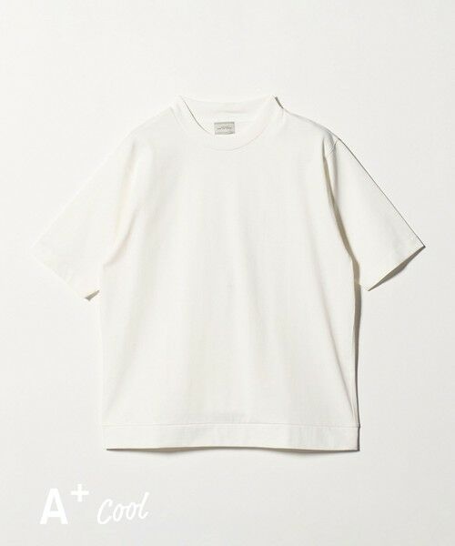 green label relaxing / グリーンレーベル リラクシング Tシャツ | A+ COOL ビズ クルーネック カットソー Tシャツ -接触冷感・吸水速乾-（WHITE）