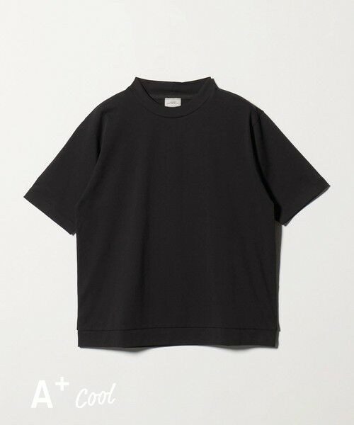 green label relaxing / グリーンレーベル リラクシング Tシャツ | A+ COOL ビズ クルーネック カットソー Tシャツ -接触冷感・吸水速乾-（BLACK）
