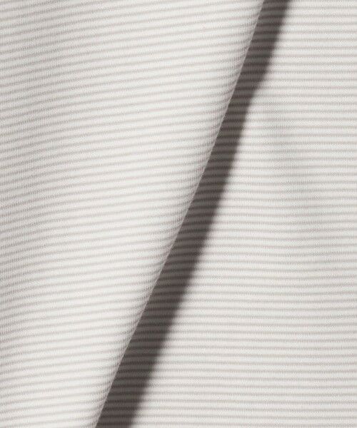 green label relaxing / グリーンレーベル リラクシング Tシャツ | A+ COOL ミジンボーダー ビズ クルーネック カットソー Tシャツ -接触冷感・吸水速乾- | 詳細4