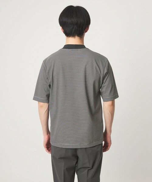 green label relaxing / グリーンレーベル リラクシング Tシャツ | A+ COOL ミジンボーダー ビズ クルーネック カットソー Tシャツ -接触冷感・吸水速乾- | 詳細12