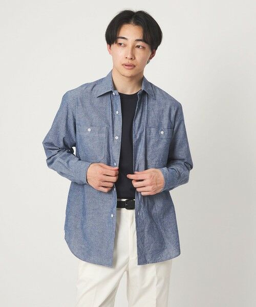 green label relaxing / グリーンレーベル リラクシング Tシャツ | ハイツイスト ツイル クルーネック カットソー | 詳細11