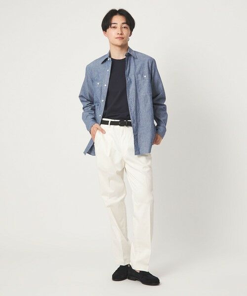 green label relaxing / グリーンレーベル リラクシング Tシャツ | ハイツイスト ツイル クルーネック カットソー | 詳細12