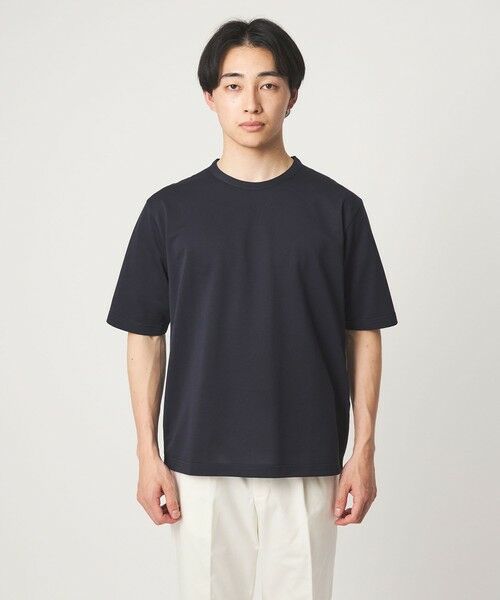 green label relaxing / グリーンレーベル リラクシング Tシャツ | ハイツイスト ツイル クルーネック カットソー | 詳細13