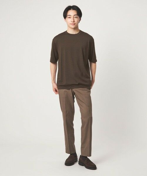 green label relaxing / グリーンレーベル リラクシング Tシャツ | ウールナイロン テーラード クルーネック Tシャツ ウールT | 詳細6