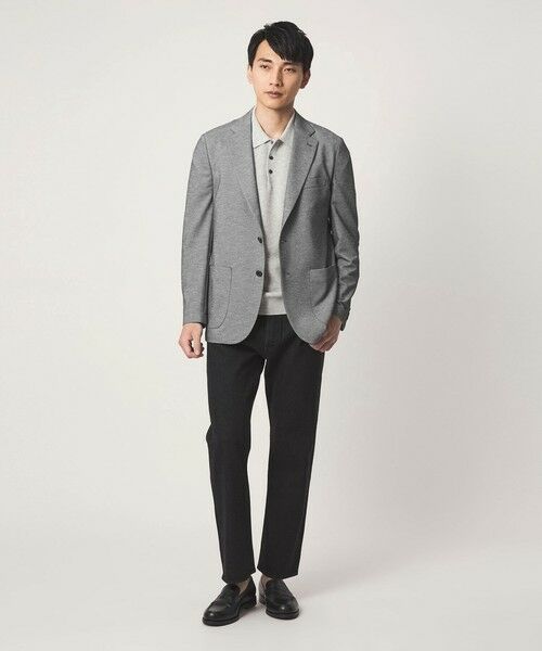 green label relaxing / グリーンレーベル リラクシング テーラードジャケット | ポリエステル ジャージ カノコ 2B ジャケット -ウォッシャブル・ストレッチ・吸水速乾- | 詳細1